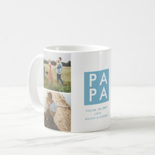 Father's Day Papa Photo Collage Coffee Mug