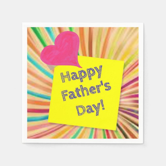 Father's Day Paper Napkins (Front)