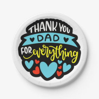Fathers Day Paper Plate