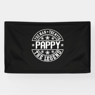 Father's Day Pappy The Man The Myth The Legend Banner