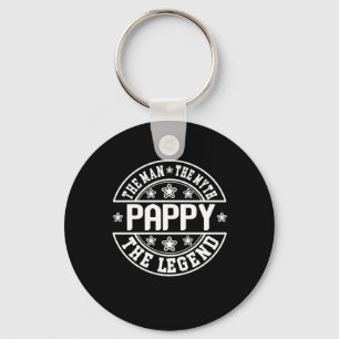 Father's Day Pappy The Man The Myth The Legend Key Ring