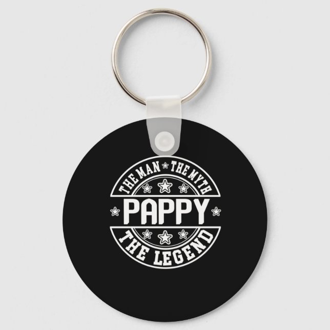 Father's Day | Pappy The Man The Myth The Legend Key Ring (Front)