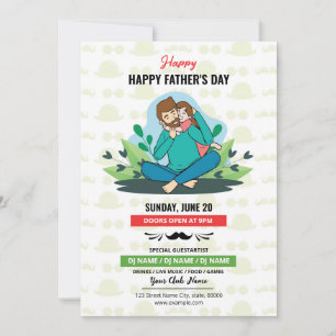Father's Day Party Invitation Flyer