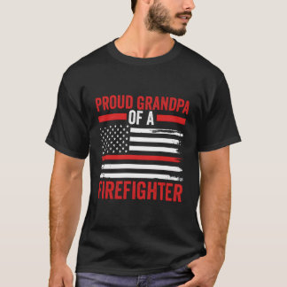 Father'S Day Patriotic Papa Proud Grandpa Of A Fir T-Shirt