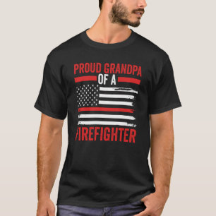 Father's Day Patriotic Papa Proud Grandpa Of A Fir T-Shirt
