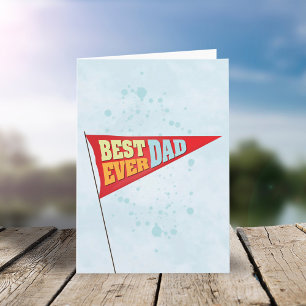Father's Day Pennant Best Ever Dad Card