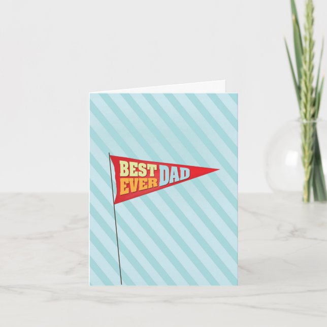 Father's Day Pennant  Card (Front)
