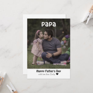 Father's day personalised card