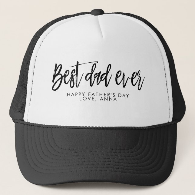 Fathers Day Personalised Gift for Dad Trucker Hat (Front)