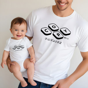 Father's Day Personalised Name Copy Paste Dad Son Tri-Blend Shirt