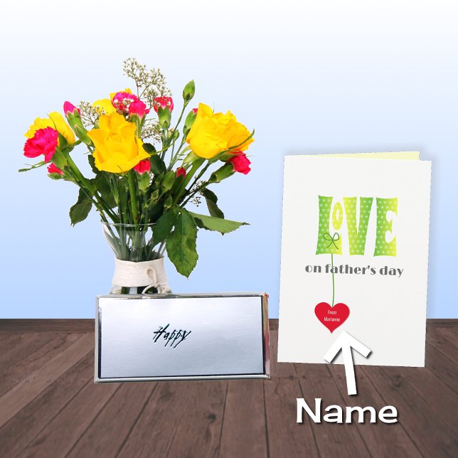 Fathers Day Personalised name LOVE card (Creator Uploaded)