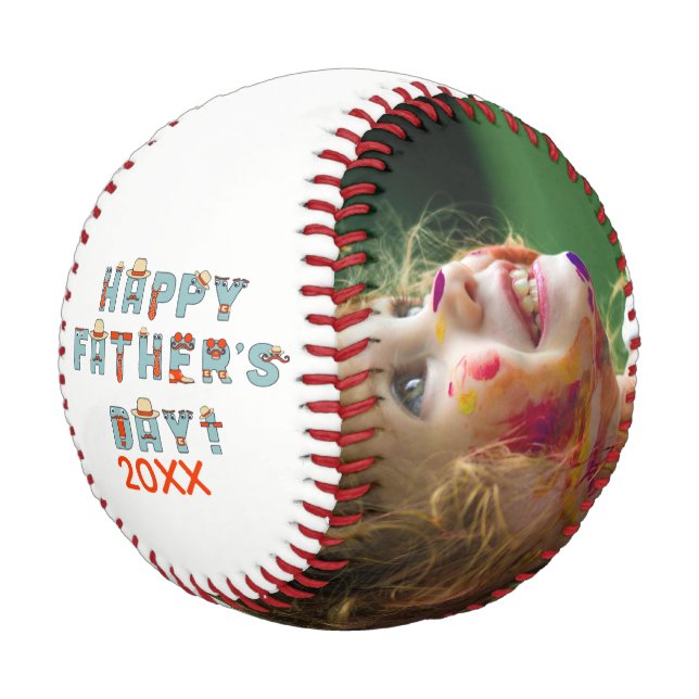 Fathers Day Personalised One Of A Kind Baseball (Angled)