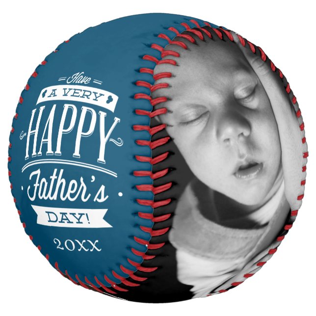 Fathers Day Personalised One Of A Kind Softball (Angled)
