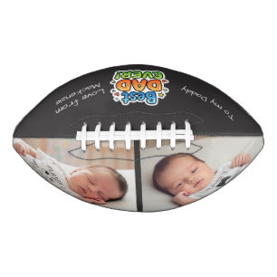 Fathers Day Personalised Photo Best Dad Ever American Football