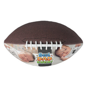 Fathers Day Personalised Photo Best Dad Ever American Football