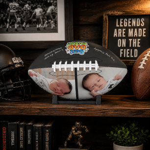 Fathers Day Personalised Photo Best Dad Ever American Football