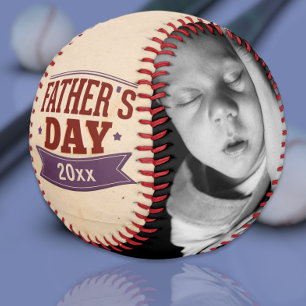 Fathers Day Personalised Photo Custom Baseball