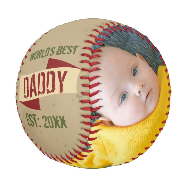 Fathers Day Personalised Unique Made By You Baseball (Angled)