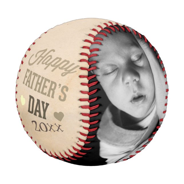 Fathers Day Personalised Unique Made By You Baseball (Angled)