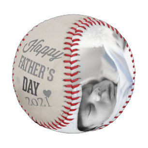 Fathers Day Personalised Unique Made By You (grey) Baseball