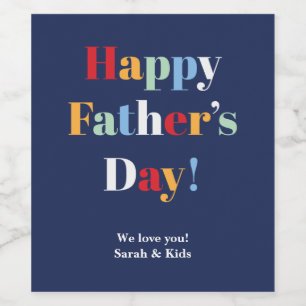 Father's Day Personalized Wine Labels