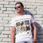 Father's Day photo collage best dad ever custom T-Shirt<br><div class="desc">Bold typography kids family photo collage black white t-shirt template personalised with your 6 photos and your text. Could be a great keepsake gift for dad for Father's Day, birthday, Christmas, or any other occasion. Please note that the text colour is changeable. To change it, use the option EDIT USING...</div>
