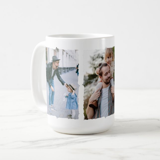 Father's Day Photo Collage  Coffee Mug (Front Left)