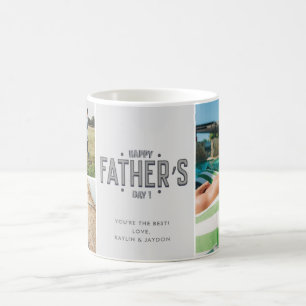 Father's Day Photo Collage Coffee Mug