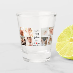 Father's Day Photo Collage   Dad Shot Glass Gift