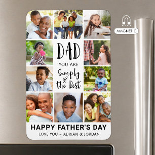 Father's Day Photo Collage Personalized Magnet