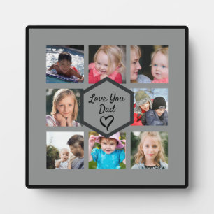 Father's Day Photo Collage Plaque