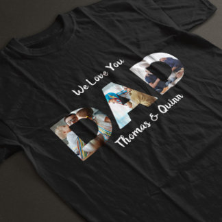 Fathers Day Photo Collage T-Shirt