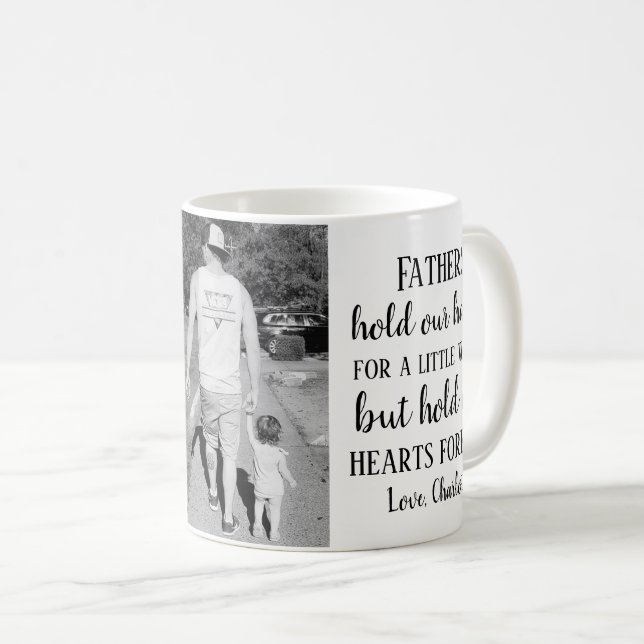 Father's Day Photo Daughter Quote Coffee Mug (Front Right)