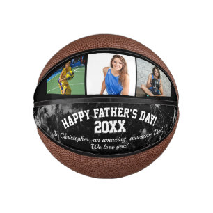 Father's Day Photo Gift Basketball Ball
