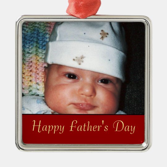 Fathers Day Photo Keepsake Christmas Ornament