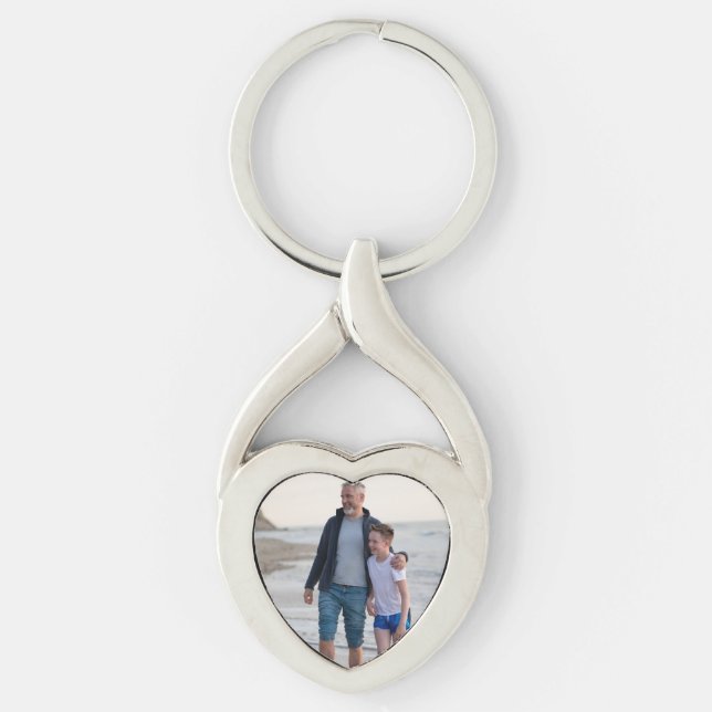 Father's day Photo Key Ring (Front)