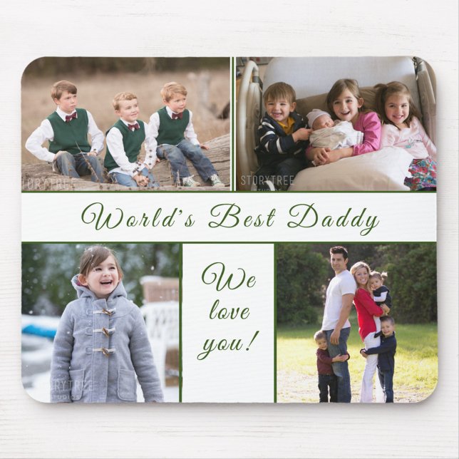 Father's Day Photo  Mouse Mat (Give Dad a one-of-a-kind mousepad he'll always treasure!)