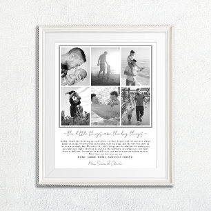 Father's Day Photo Print with Personalised Message