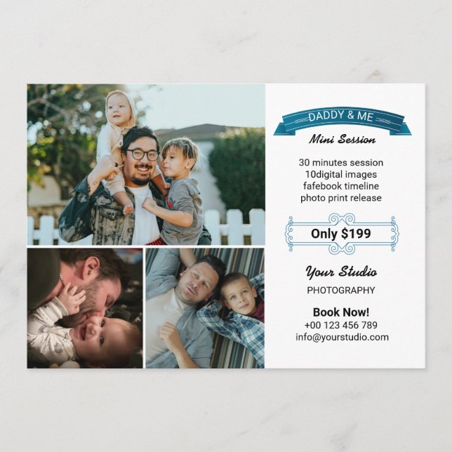 Father's Day Photography Mini Session Template (Front)