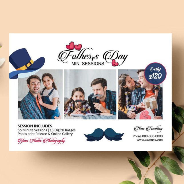 Father's Day Photography Mini Session Template (Creator Uploaded)