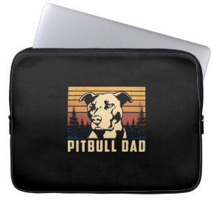 Father's Day Pitbull Dad Laptop Sleeve