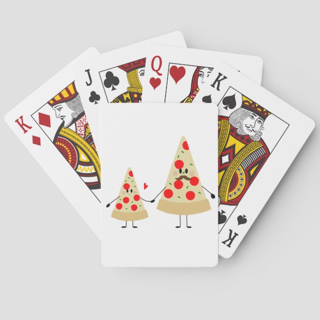 fathers day pizza playing cards (Back)