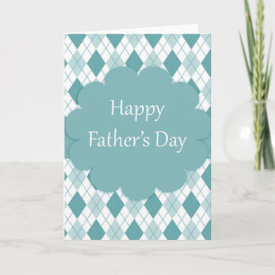 Fathers Day plaid Card