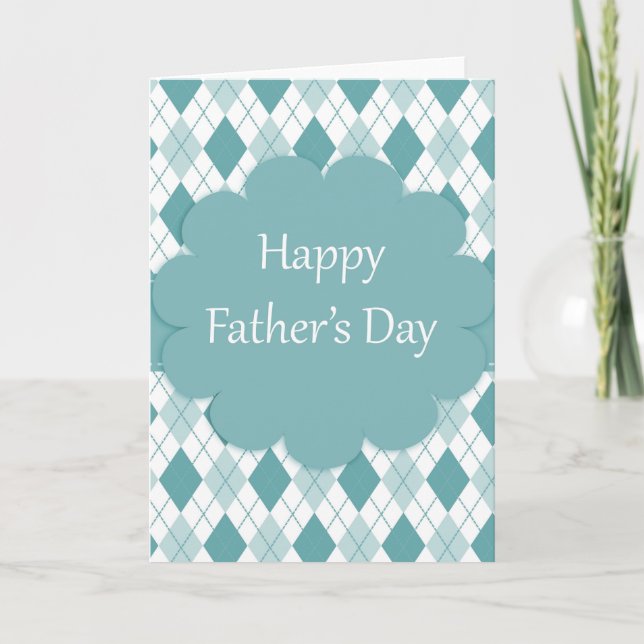 Fathers Day plaid Card (Front)