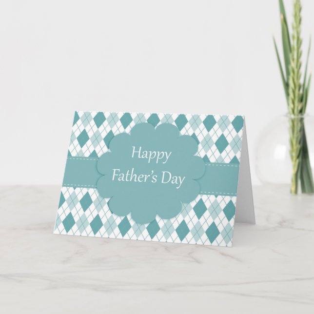 Fathers Day plaid Card (Front)