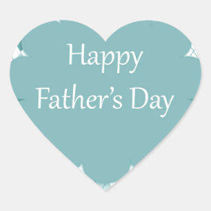 Fathers Day plaid Heart Sticker