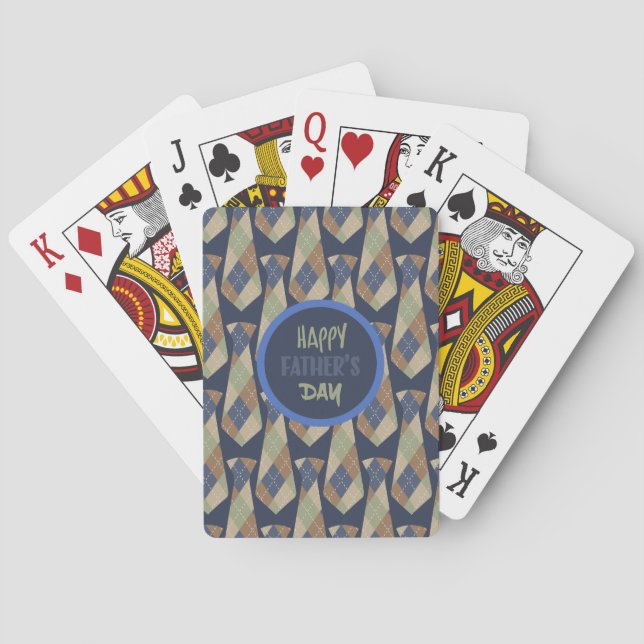Father's Day  Playing Cards (Back)