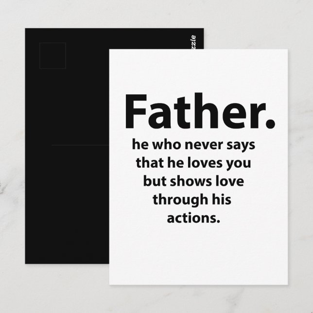 Fathers Day Postcard (Front/Back)