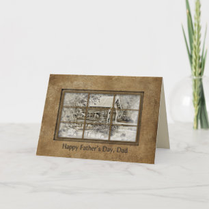 Father's Day- Preacher Dad - Window-Covered Bridge Card