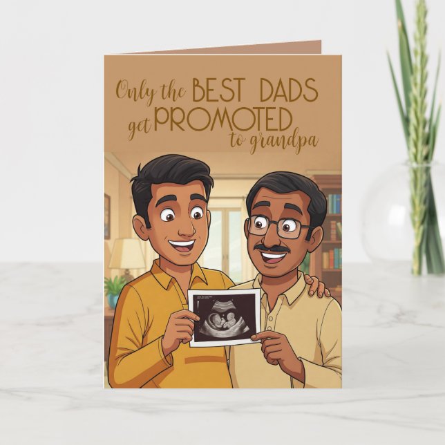 Father's Day Pregnancy Announcement card (Front)